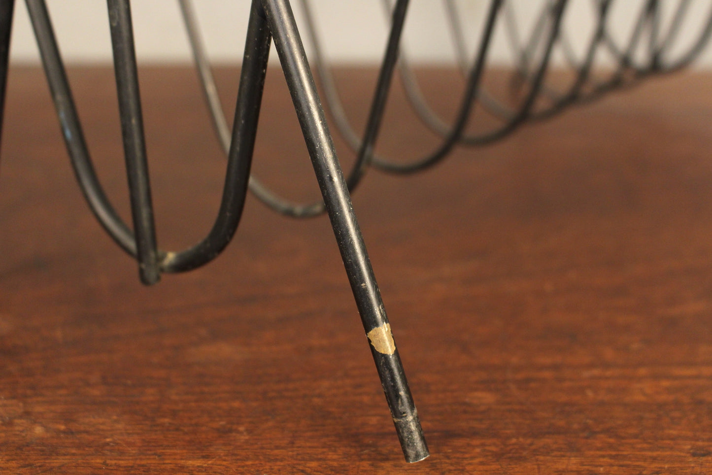 Simple Black Wire Magazine Rack