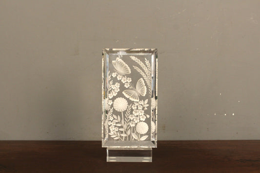 Etched Lucite Sculpture