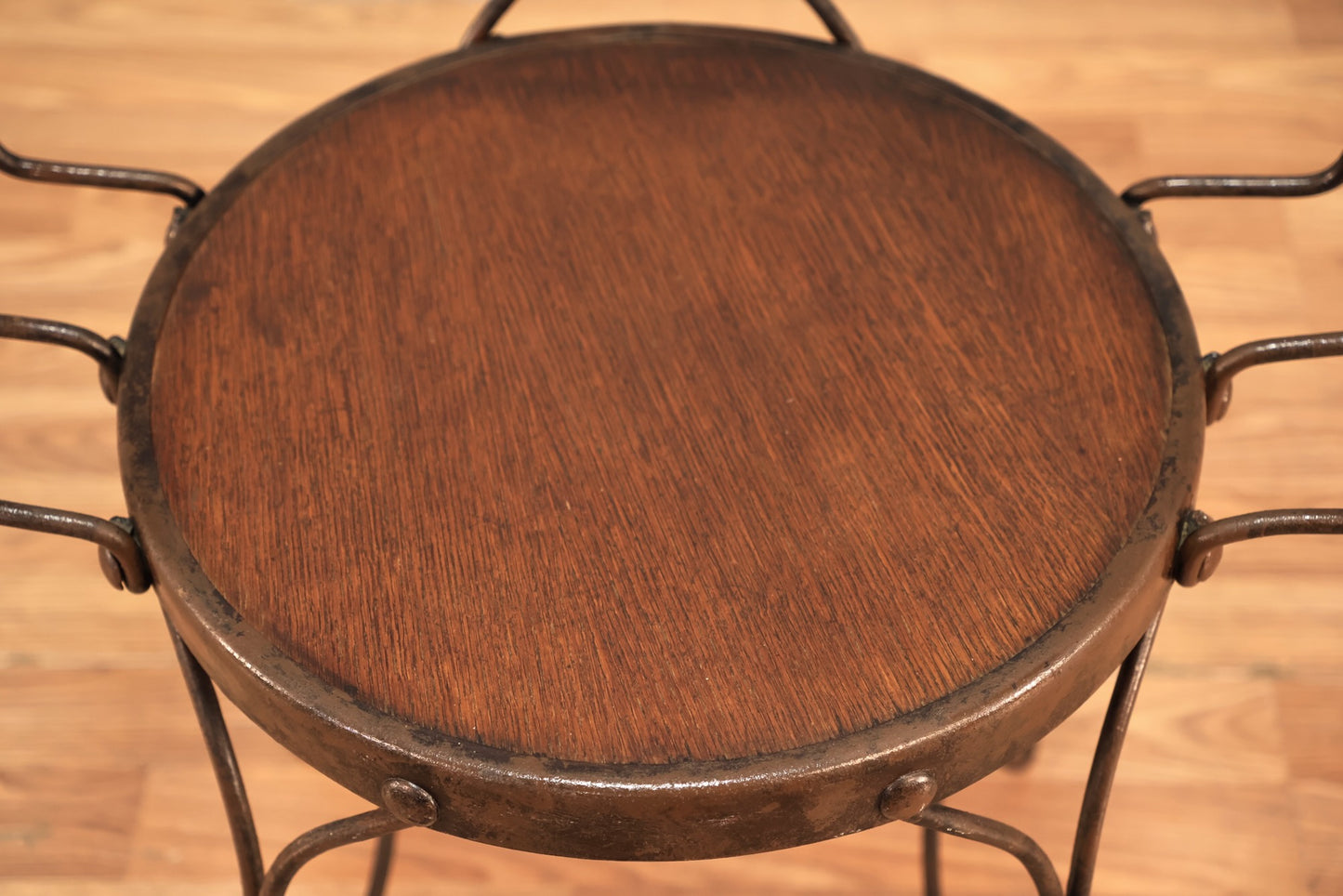 Iron & Wood Ice Cream Parlor Armchair - Online Only