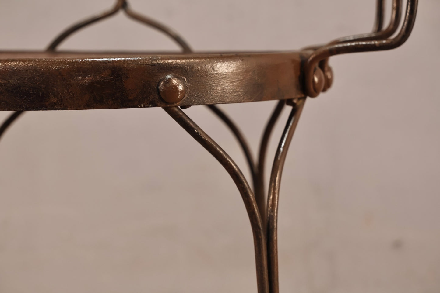 Iron & Wood Ice Cream Parlor Armchair - Online Only