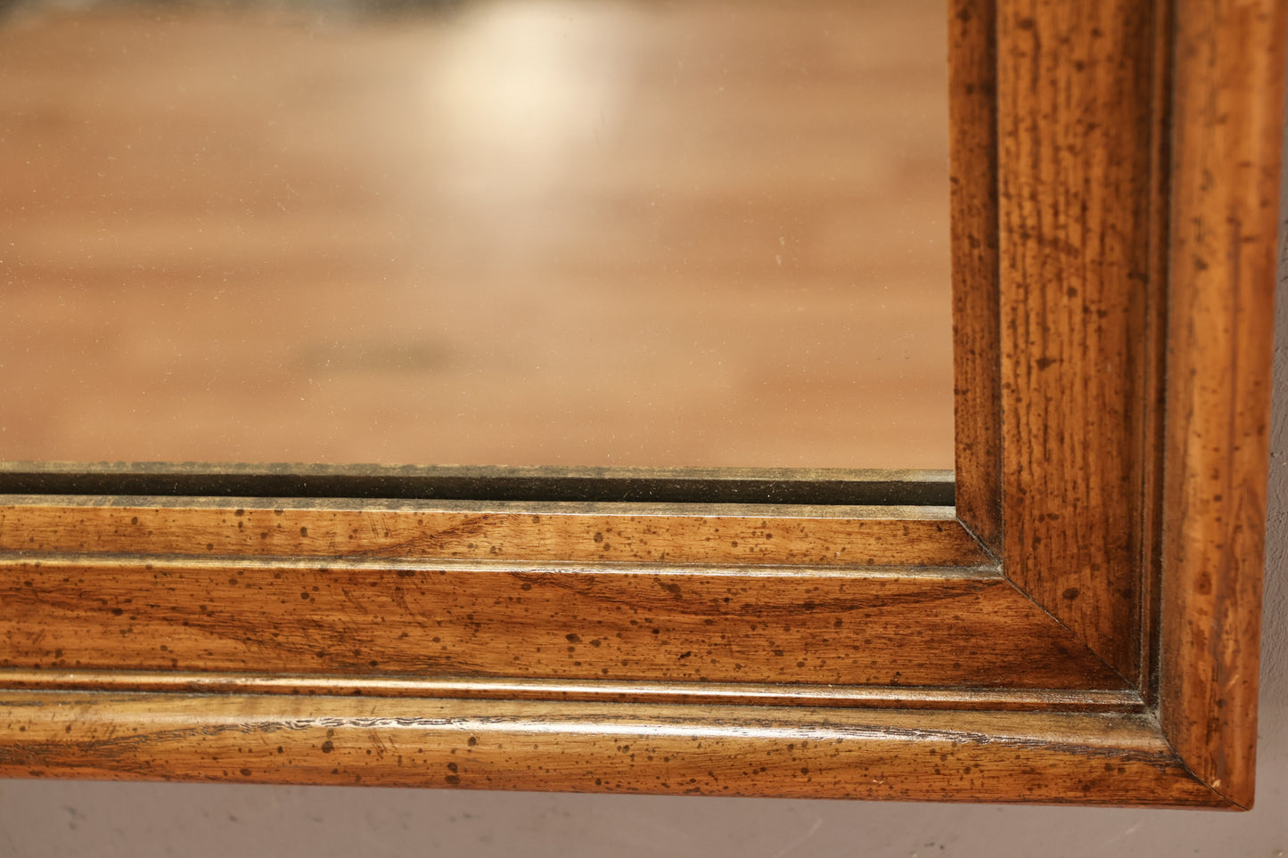 Large Speckled Walnut Mirror - ONLINE ONLY