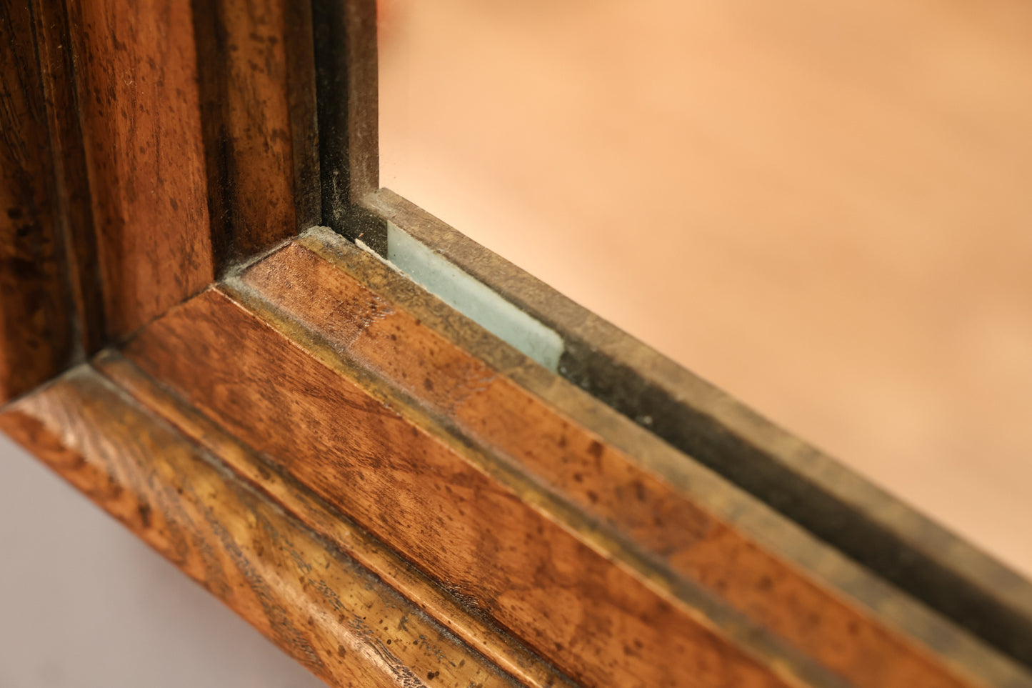 Large Speckled Walnut Mirror - ONLINE ONLY