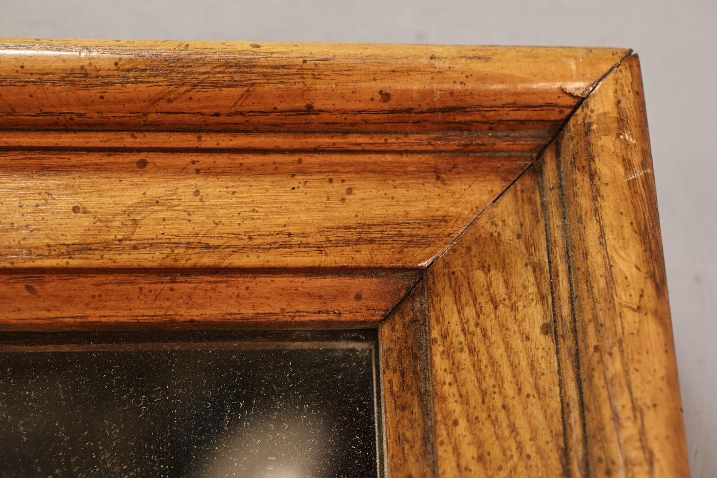 Large Speckled Walnut Mirror - ONLINE ONLY