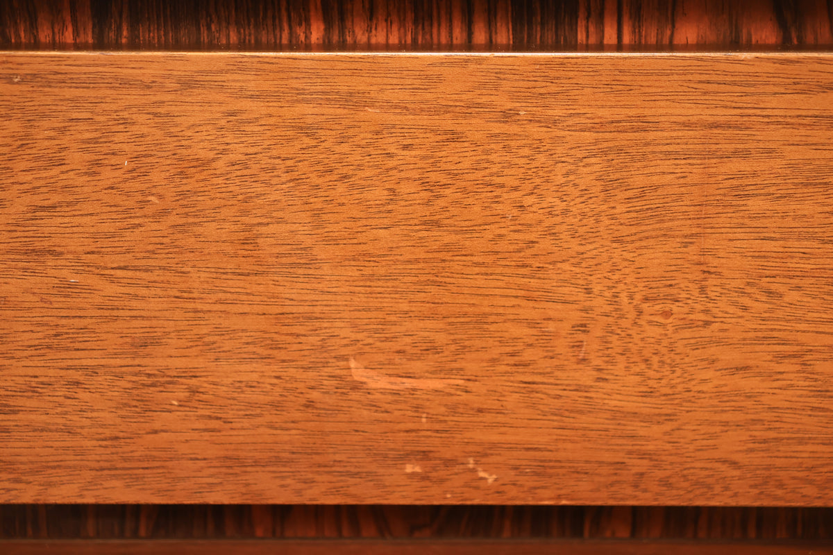 Walnut & Laminate 1-Drawer Nightstand