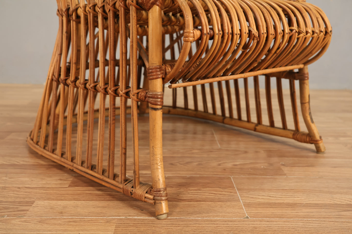 Tall Bamboo & Rattan Porter's Chair