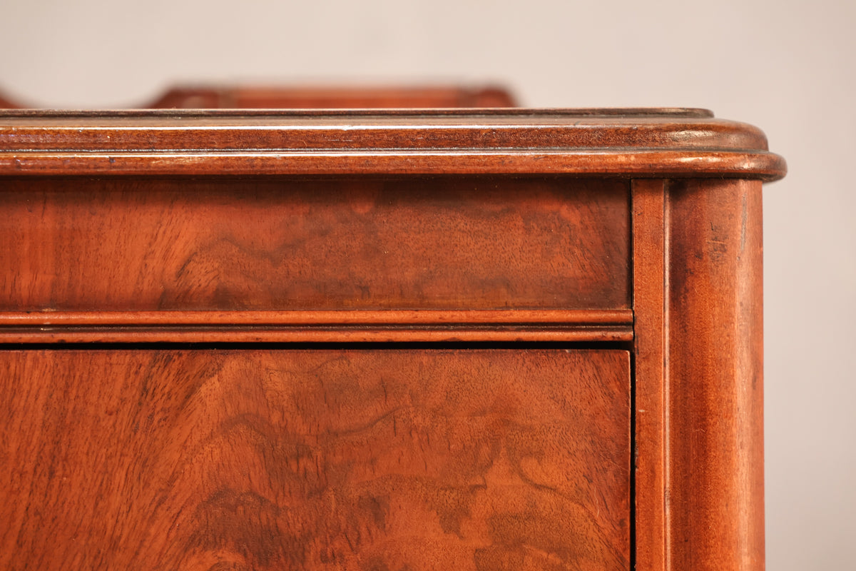 Victorian Burl 2-Drawer Console
