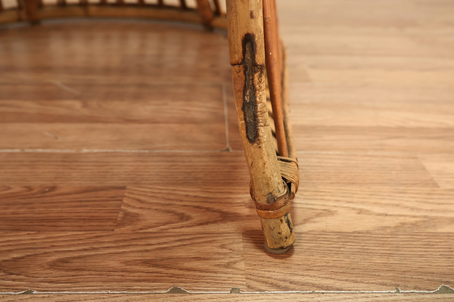 Tall Bamboo & Rattan Porter's Chair