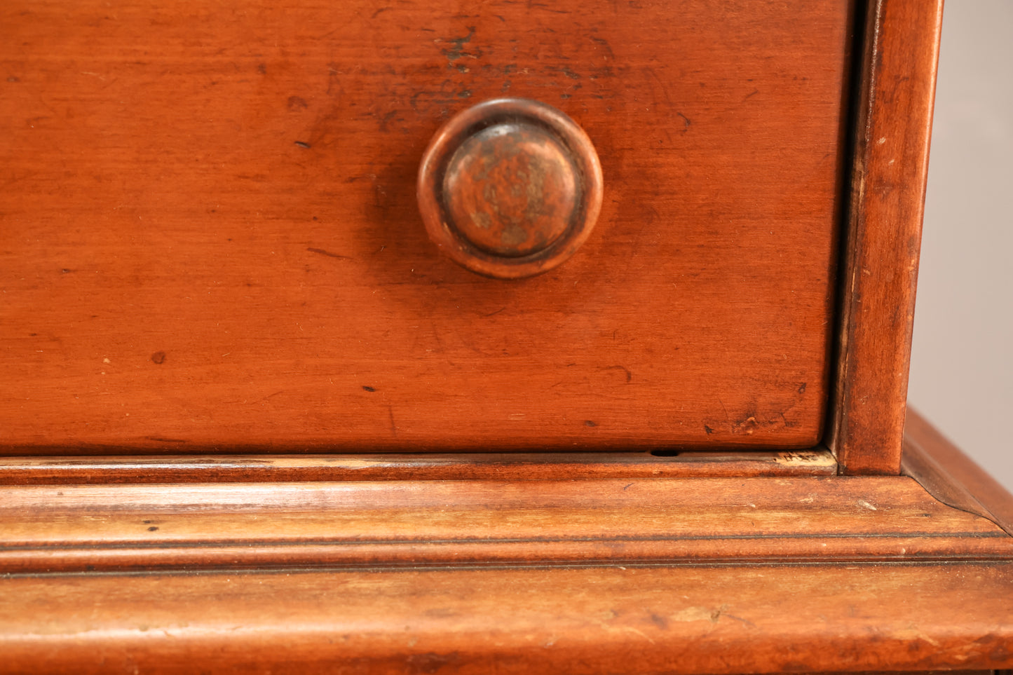 Country Maple 5-Drawer Highboy Dresser