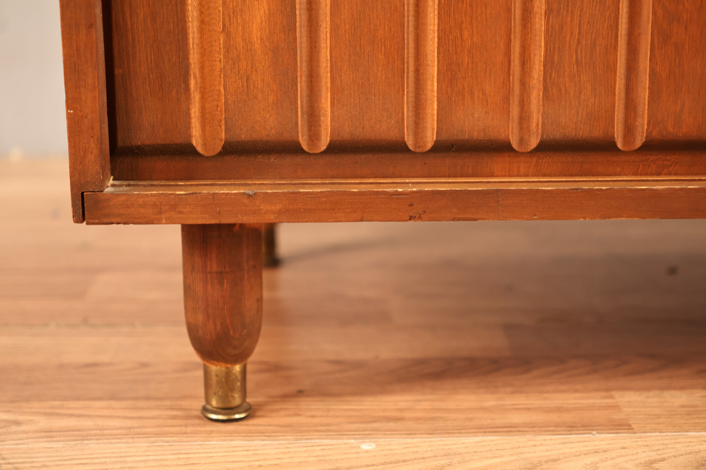 Mid Century Walnut Sliding-Door Cabinet D - ONLINE ONLY