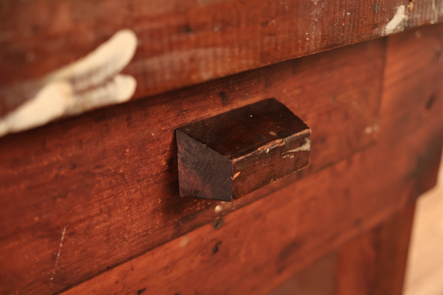 Rustic Painter's Workbench