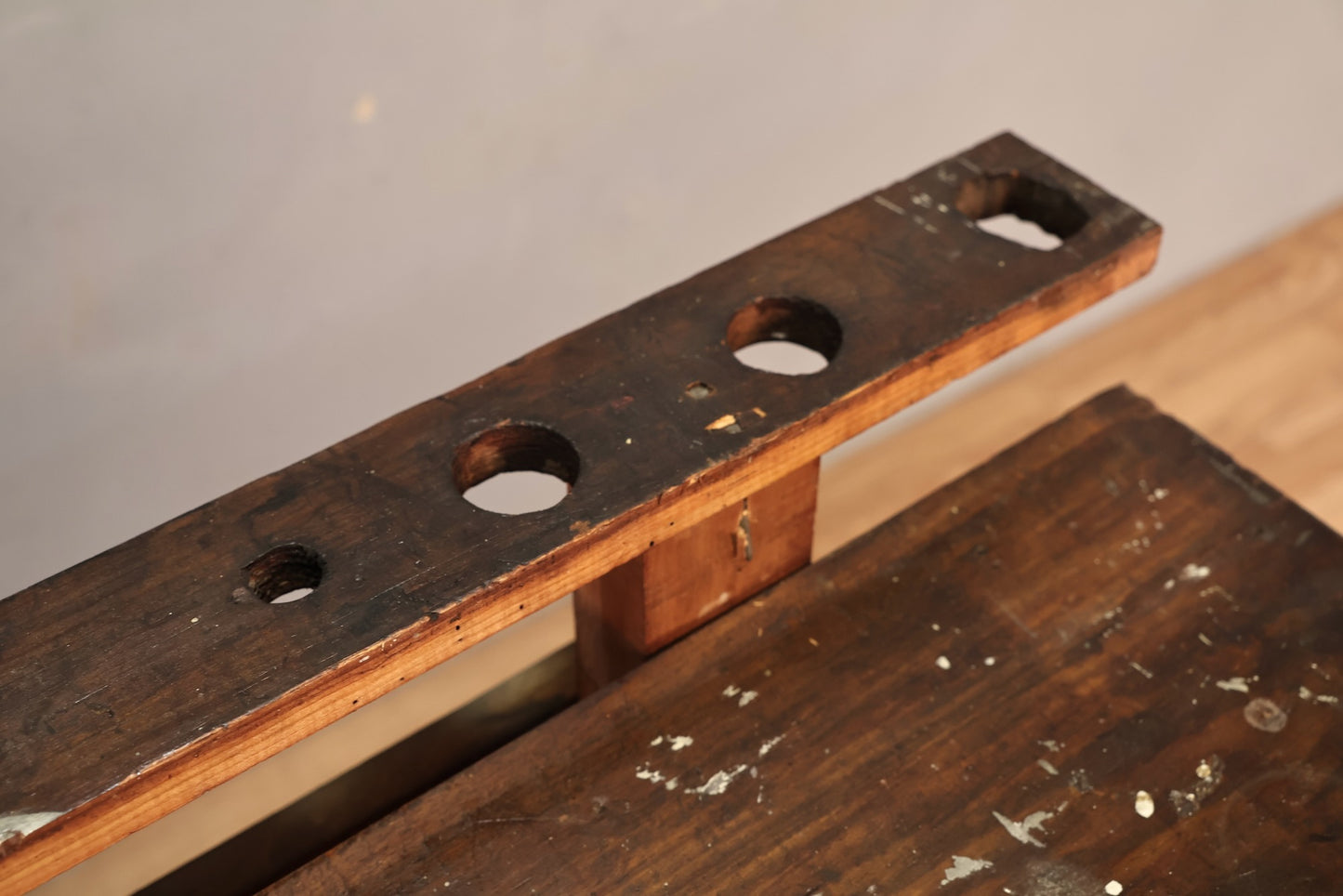 Rustic Painter's Workbench