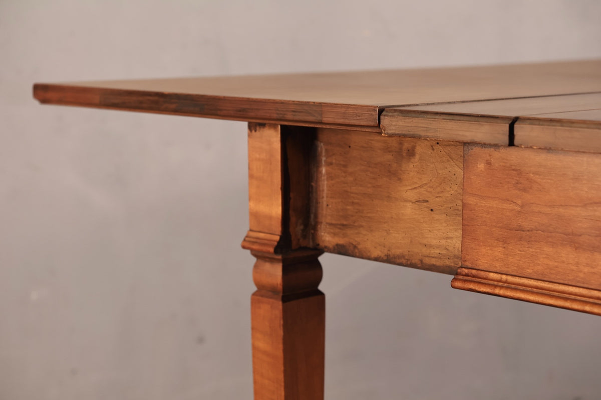 Mid Century Walnut & Brass "Extensole" Table