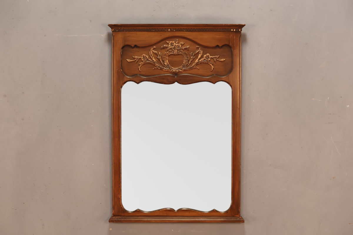 Ornate Carved Mahogany Mirror - ONLINE ONLY