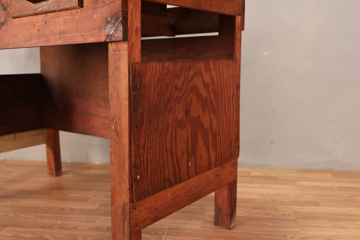 Rustic Painter's Workbench