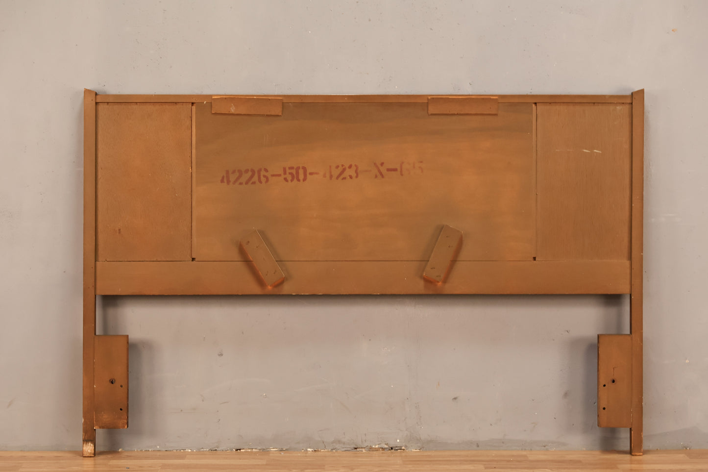 Walnut & Woven Full Headboard - ONLINE ONLY