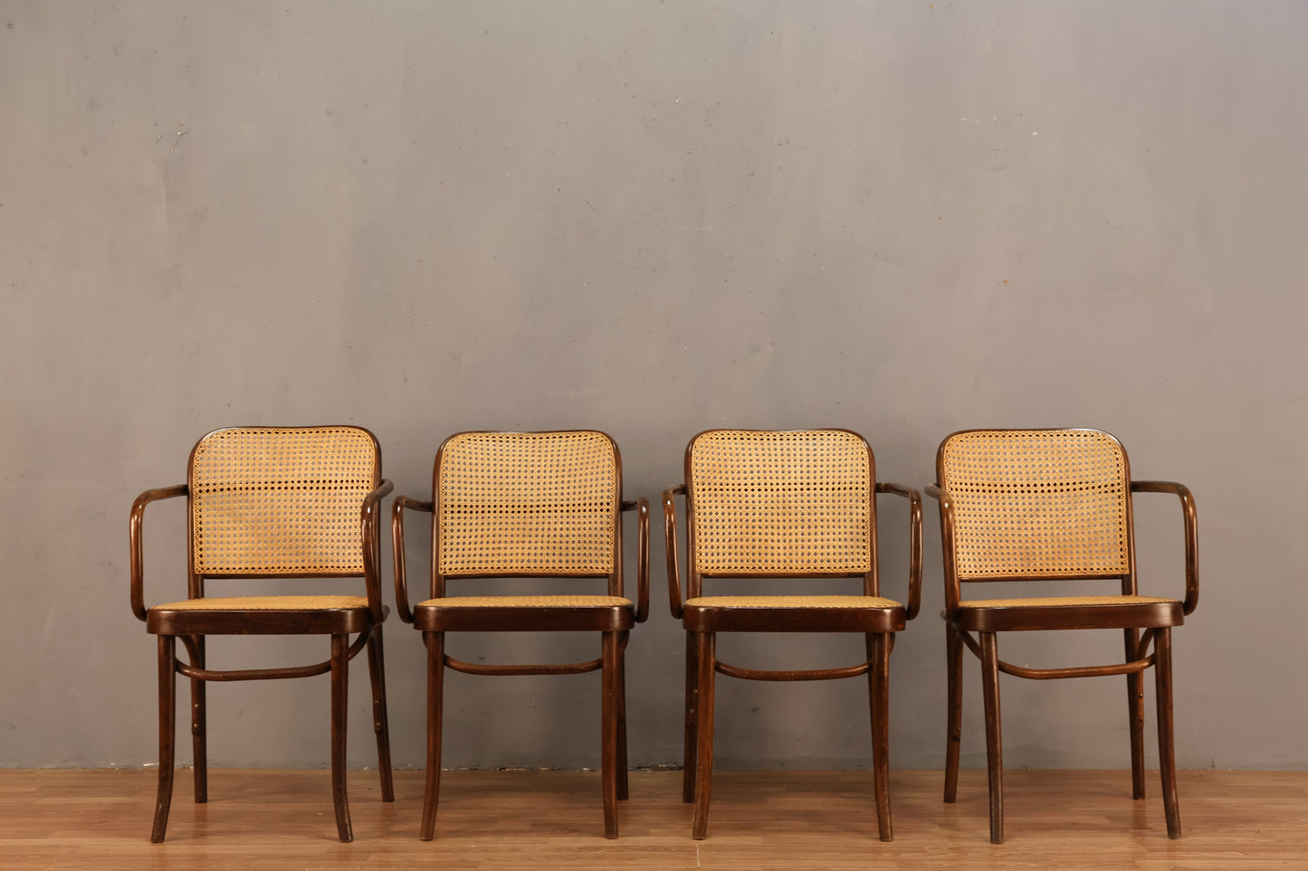 Josef Hoffmann "Prague" Bentwood & Cane Armchair