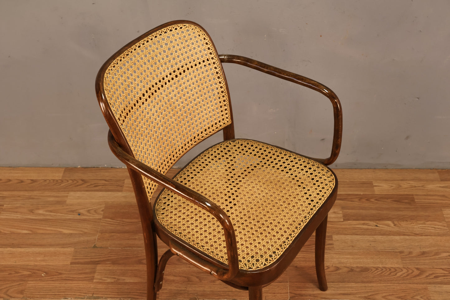 Josef Hoffmann "Prague" Bentwood & Cane Armchair
