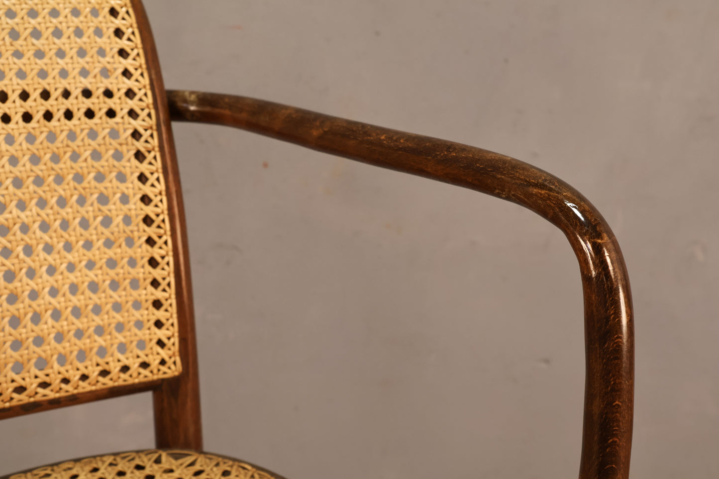 Josef Hoffmann "Prague" Bentwood & Cane Armchair