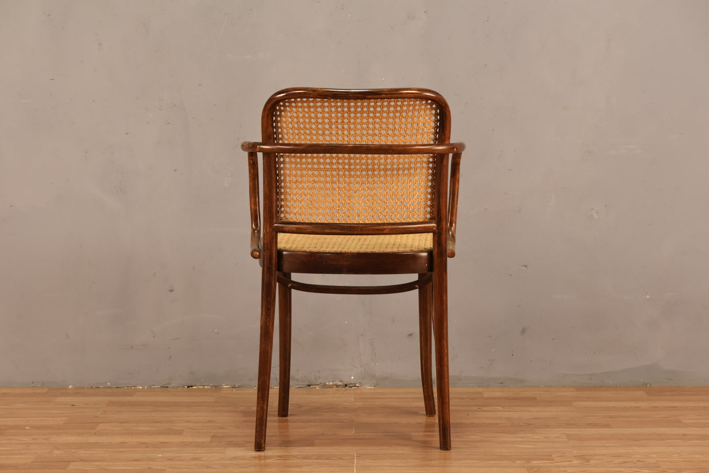 Josef Hoffmann "Prague" Bentwood & Cane Armchair