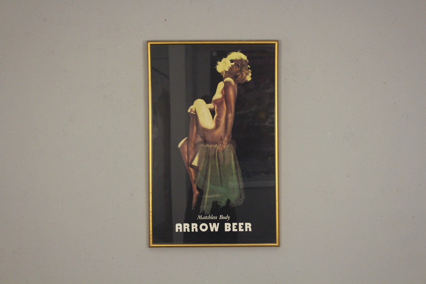 1970s Arrow Beer Nude Poster Print