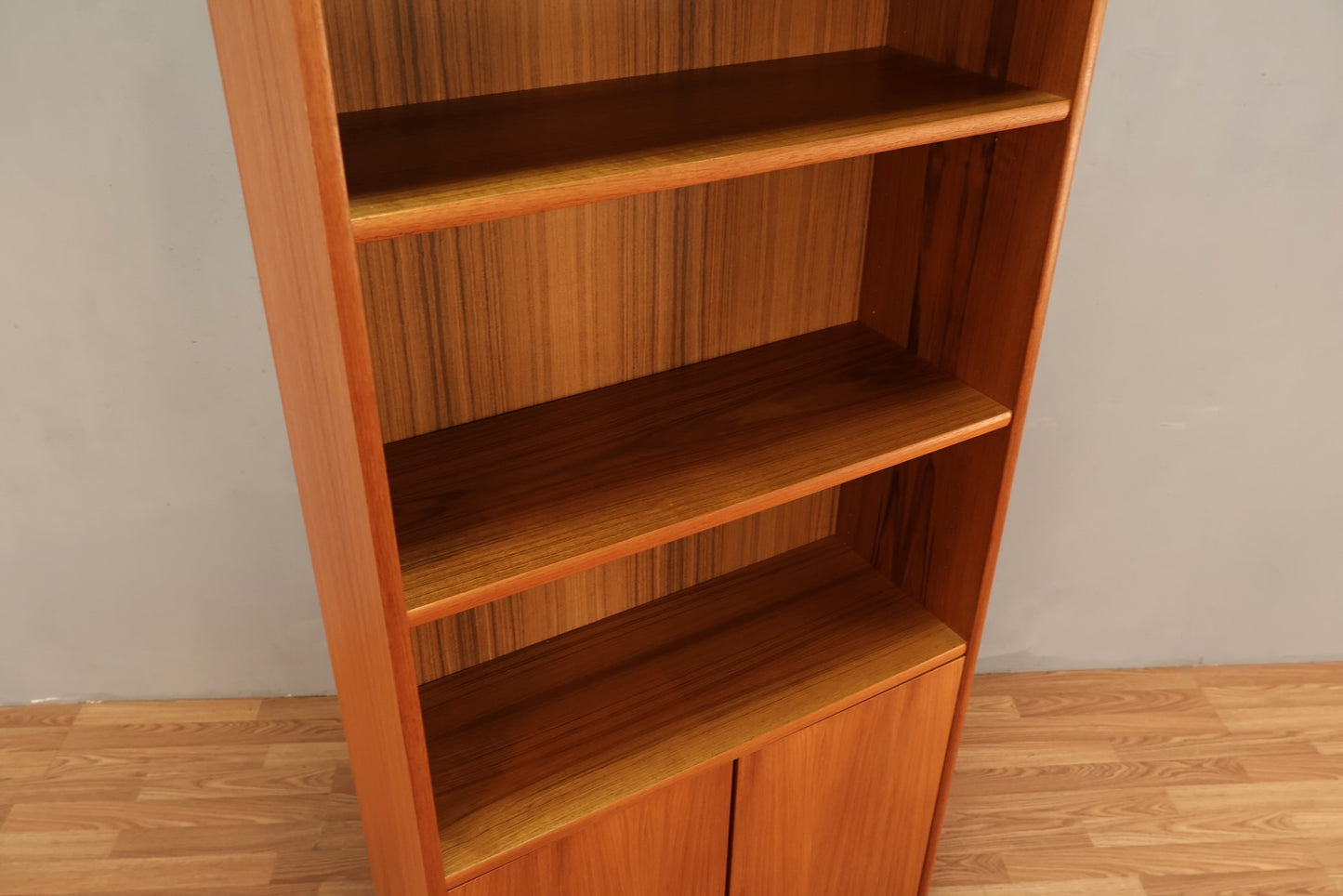 Tall Danish Teak 2-Door Wall Unit