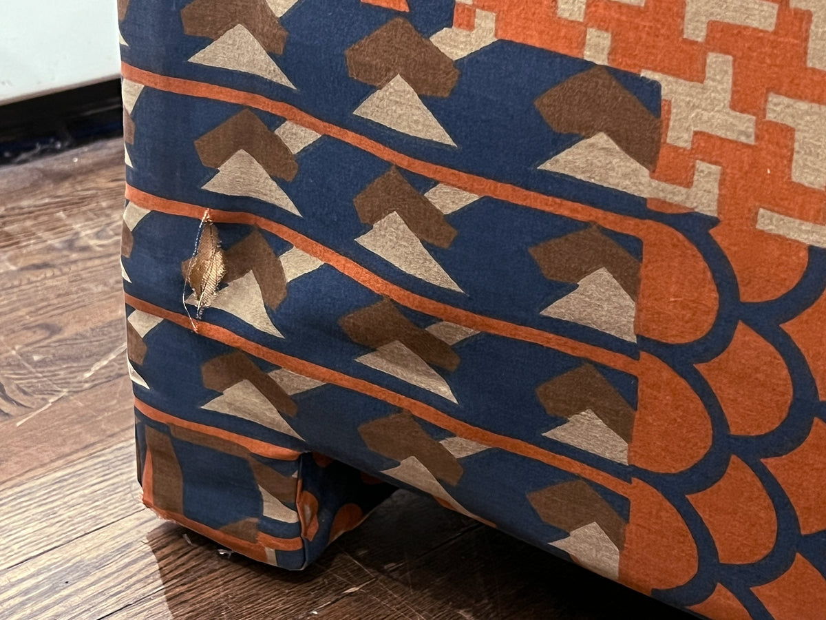 Mid Century "Desert Blues" Sleeper Loveseat