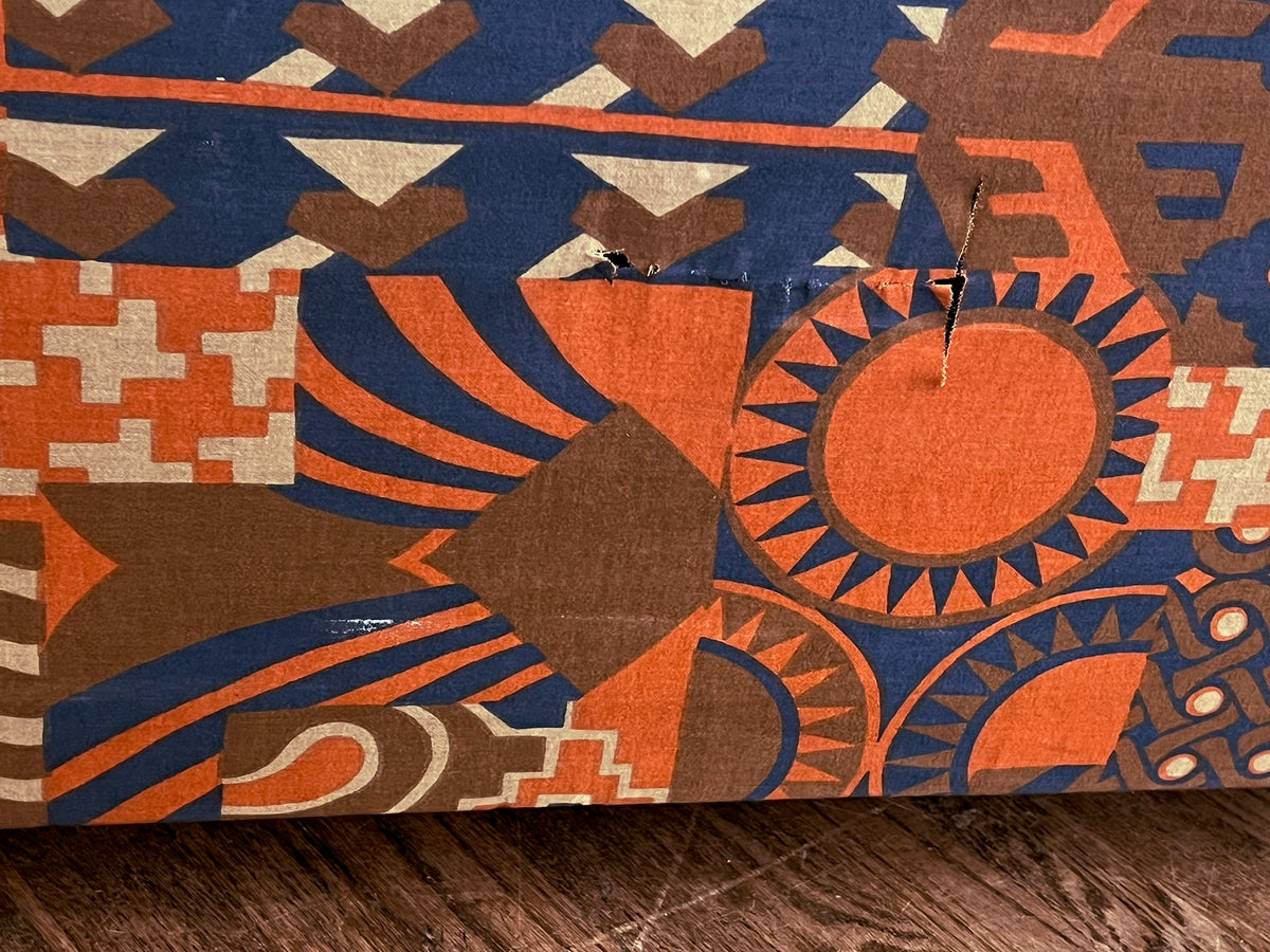 Mid Century "Desert Blues" Sleeper Loveseat