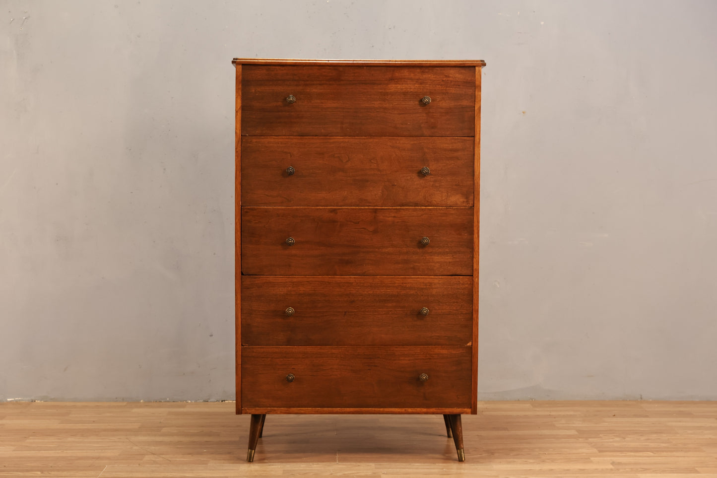 Slim Mid Century 5-Drawer Dresser
