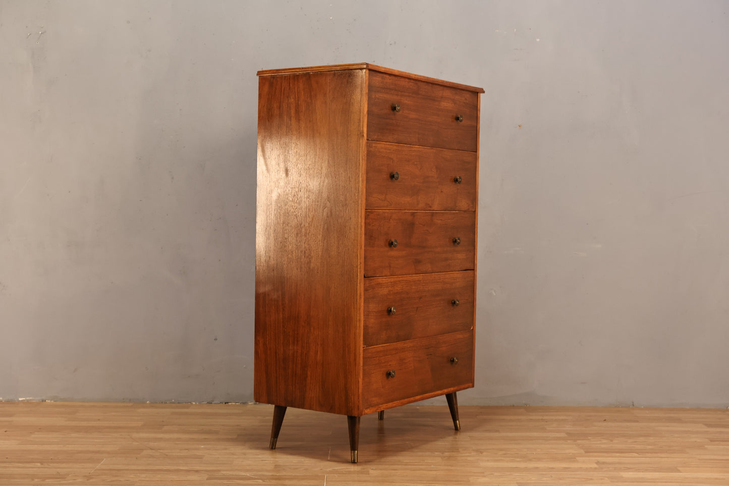 Slim Mid Century 5-Drawer Dresser