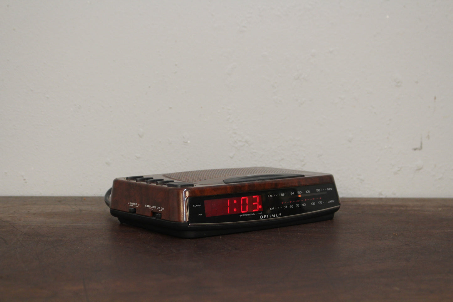 1990s Optimus Alarm Clock Radio