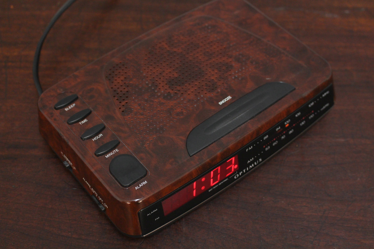 1990s Optimus Alarm Clock Radio