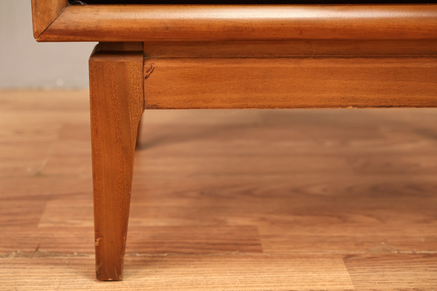 Mid Century Walnut 2-Drawer Nightstand