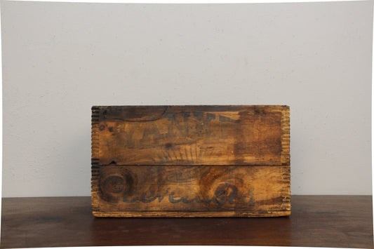Rustic Wooden Yankee Beverages Crate
