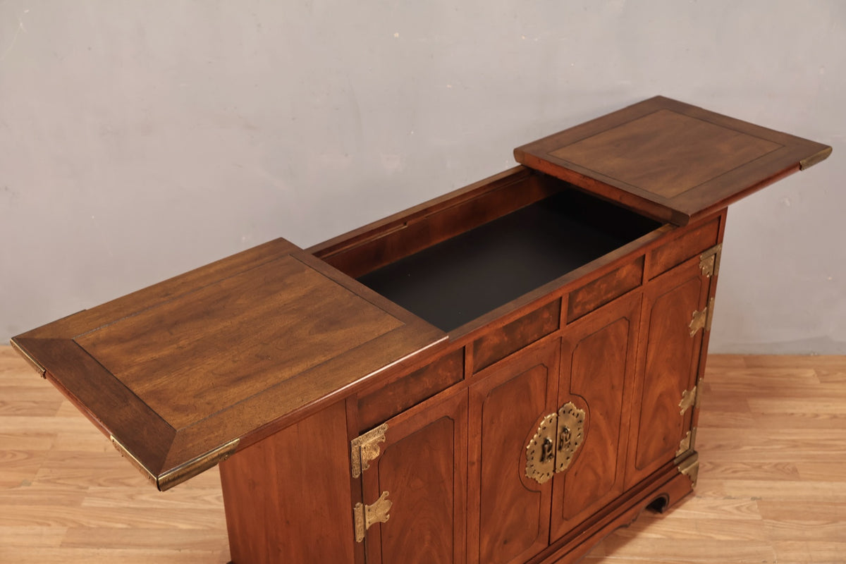 Luxe Chinoiserie Bar Cabinet