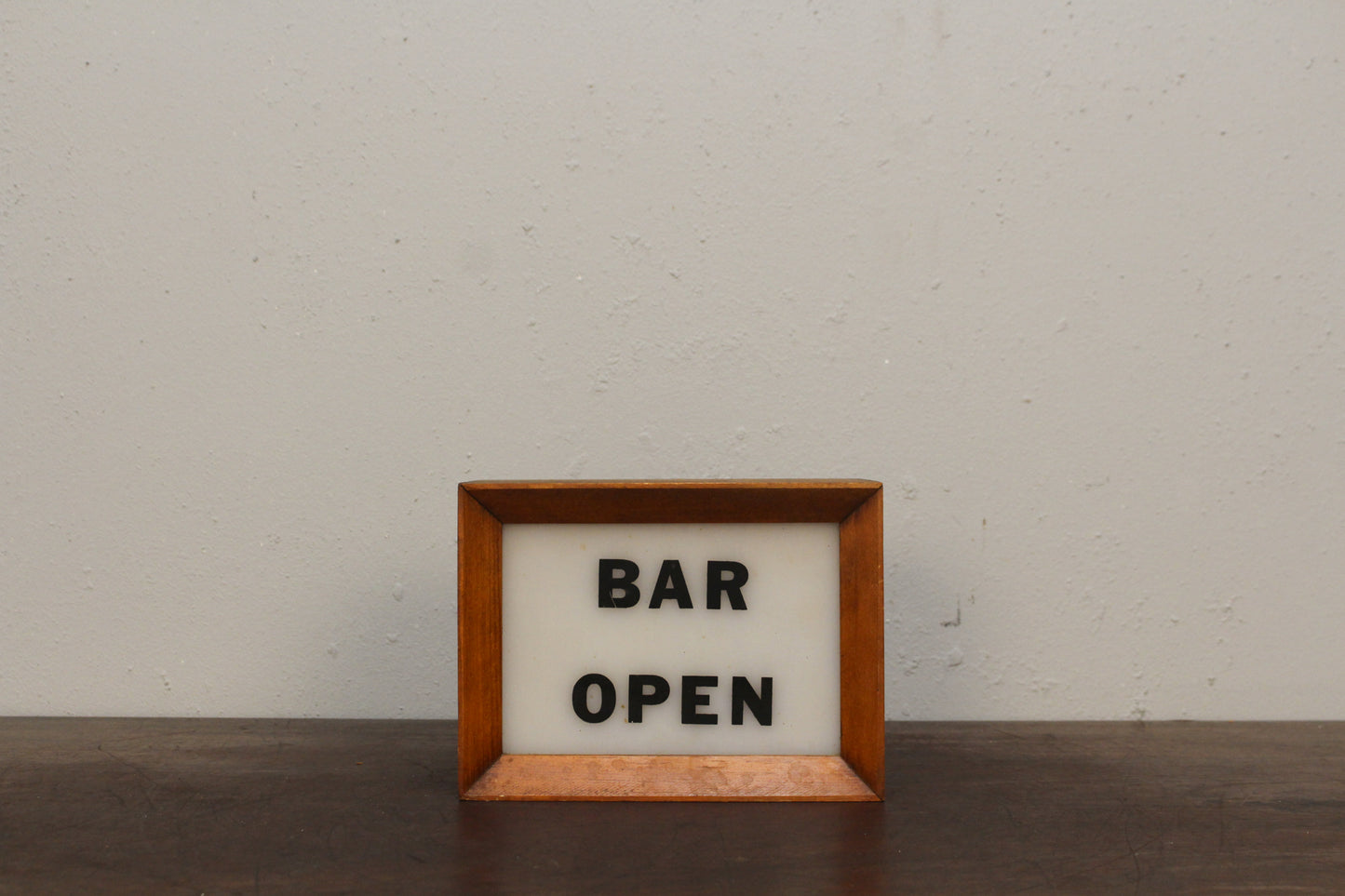 Mini "Bar Open" Illuminated Sign