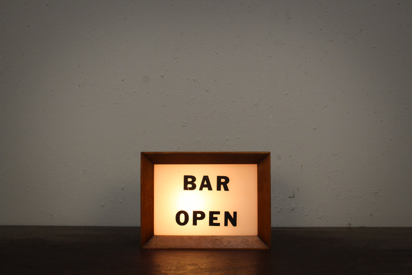 Mini "Bar Open" Illuminated Sign