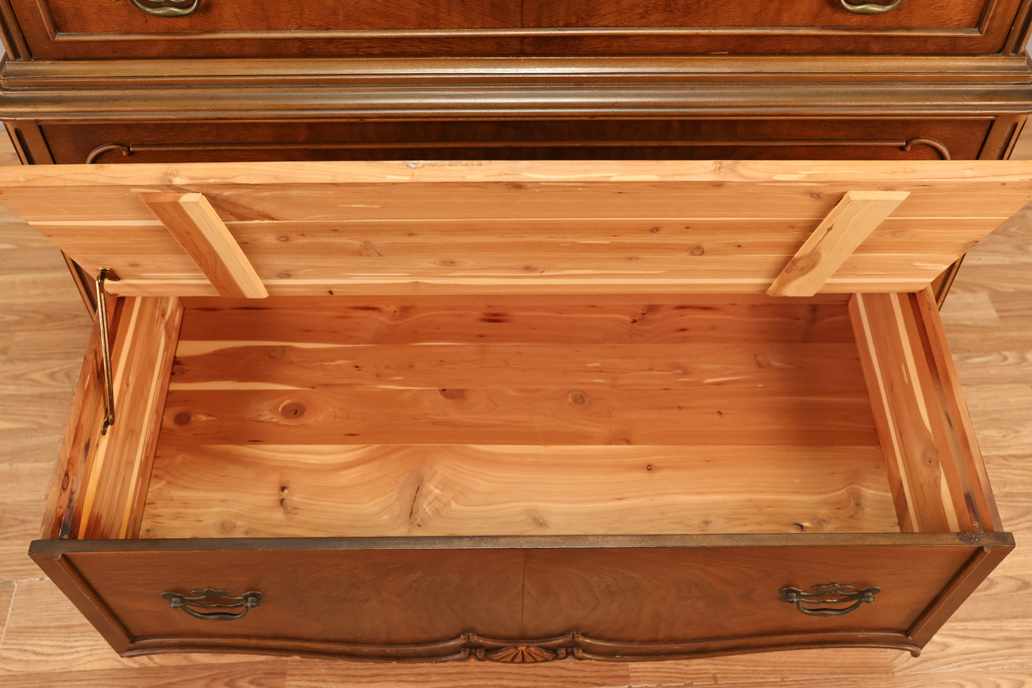 Provinicial 5-Drawer Highboy Dresser