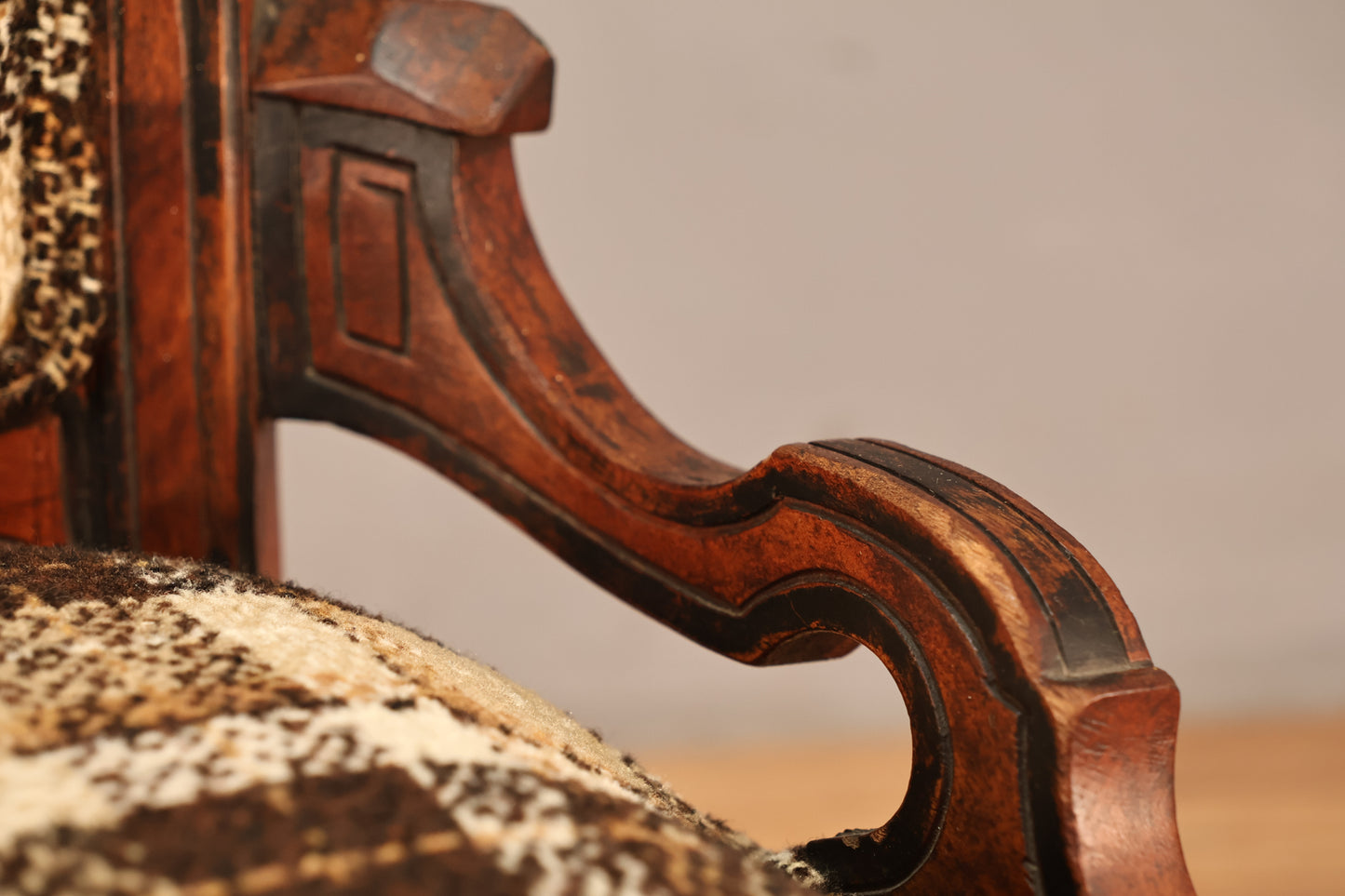 Petite Victorian Plaid Accent Chair - ONLINE ONLY