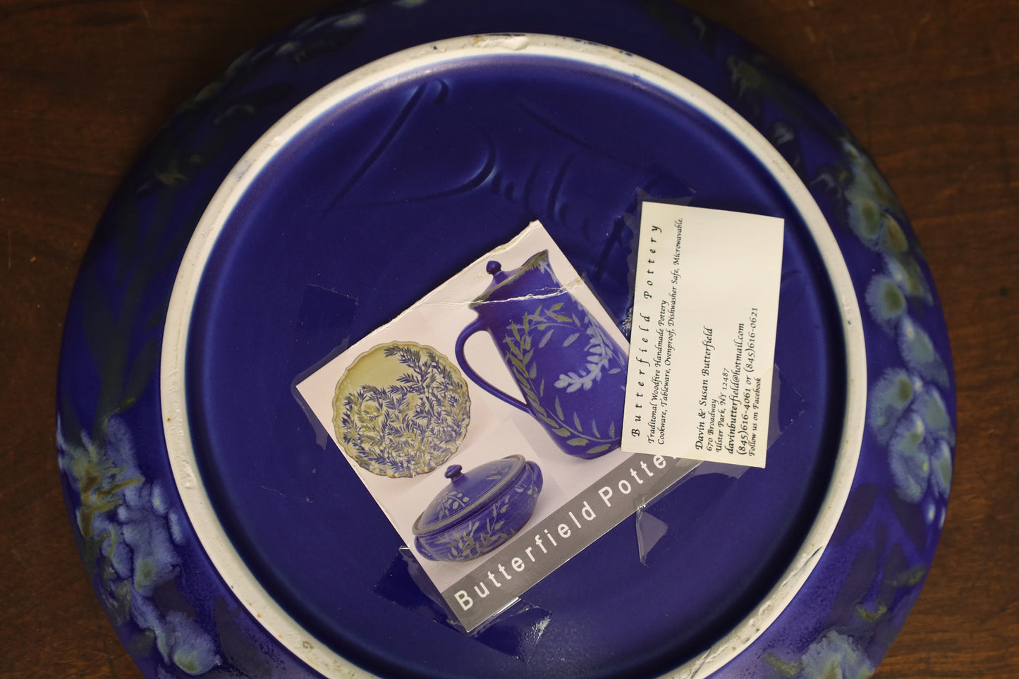 Butterfield Pottery Decorative Blue Bowl