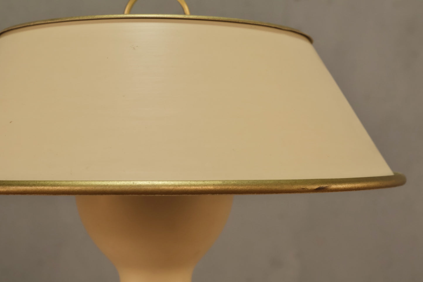 Cream & Gold Tole Floor Lamp