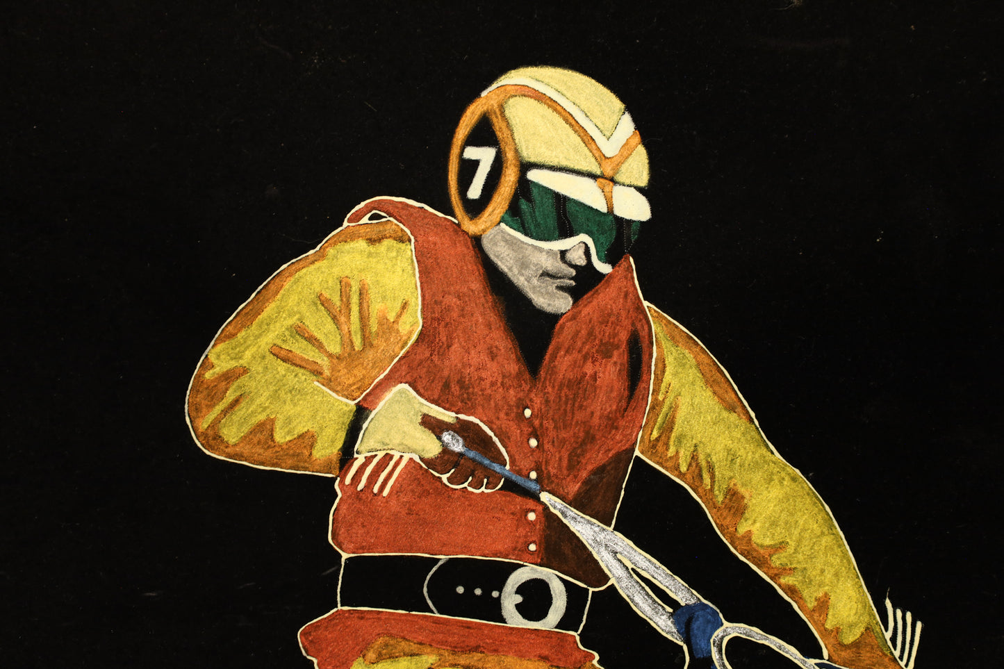 Retro Velvet Daredevil Glow Art