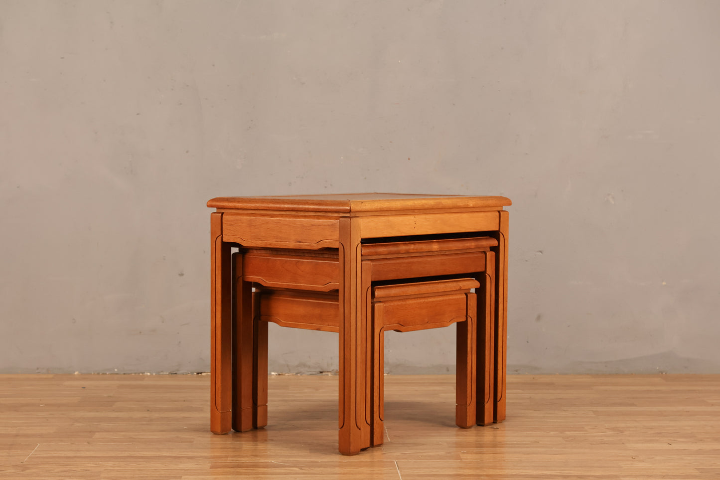 Trio of Teak Nesting Tables
