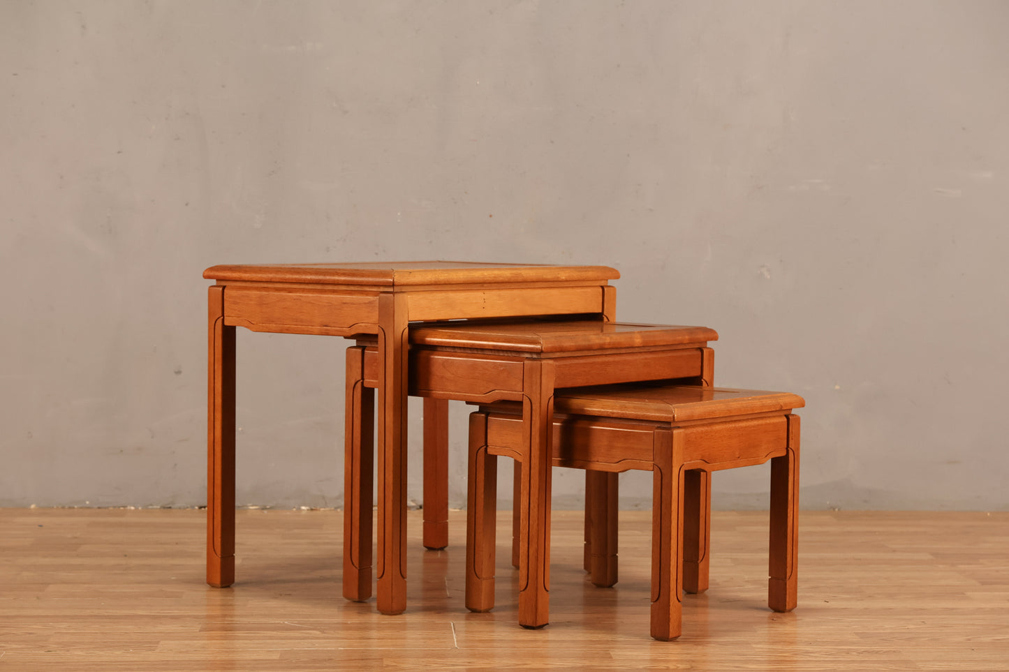 Trio of Teak Nesting Tables