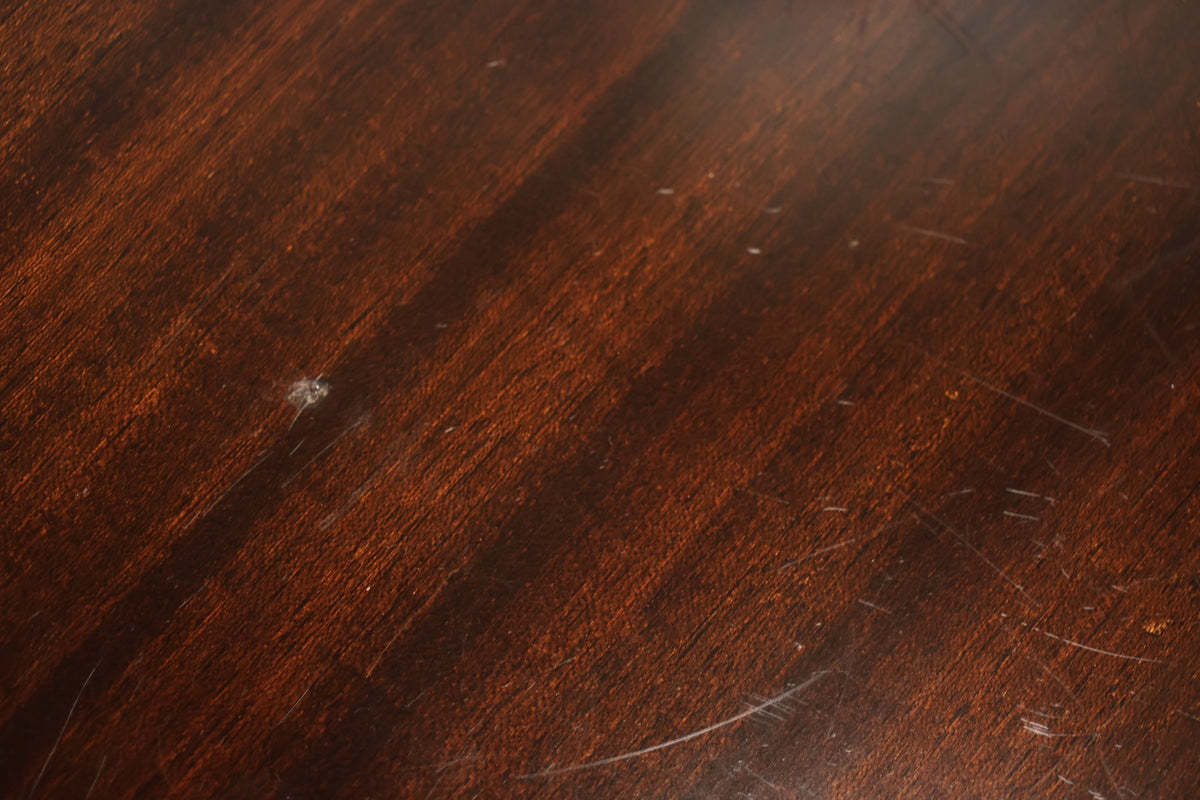 Dark Mahogany Hourglass Side Table