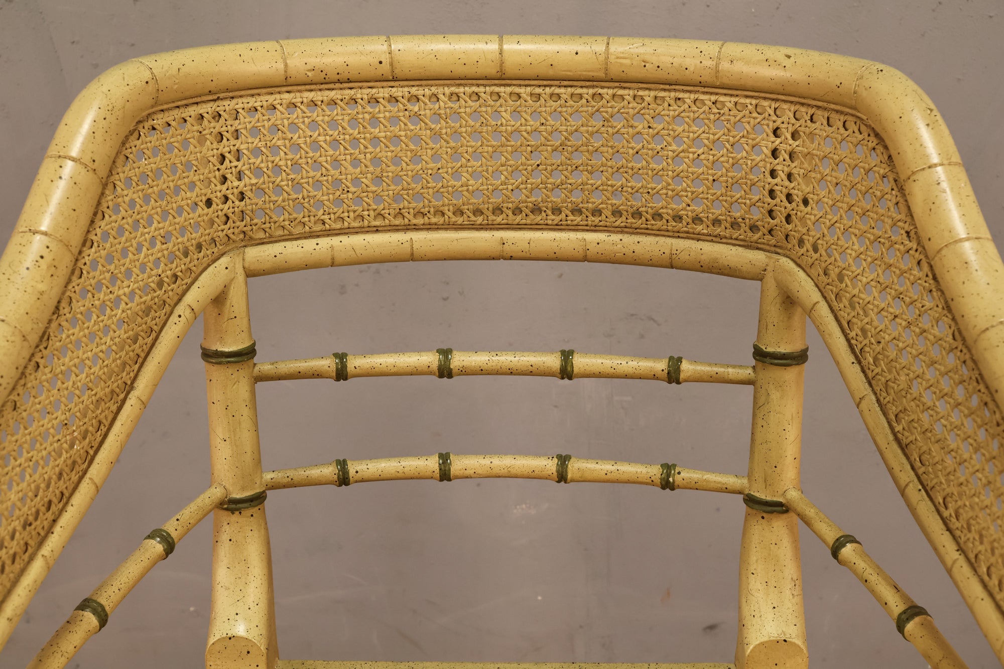 Hollywood Regency Vanilla Cane Armchair - ONLINE ONLY – Furnish Green