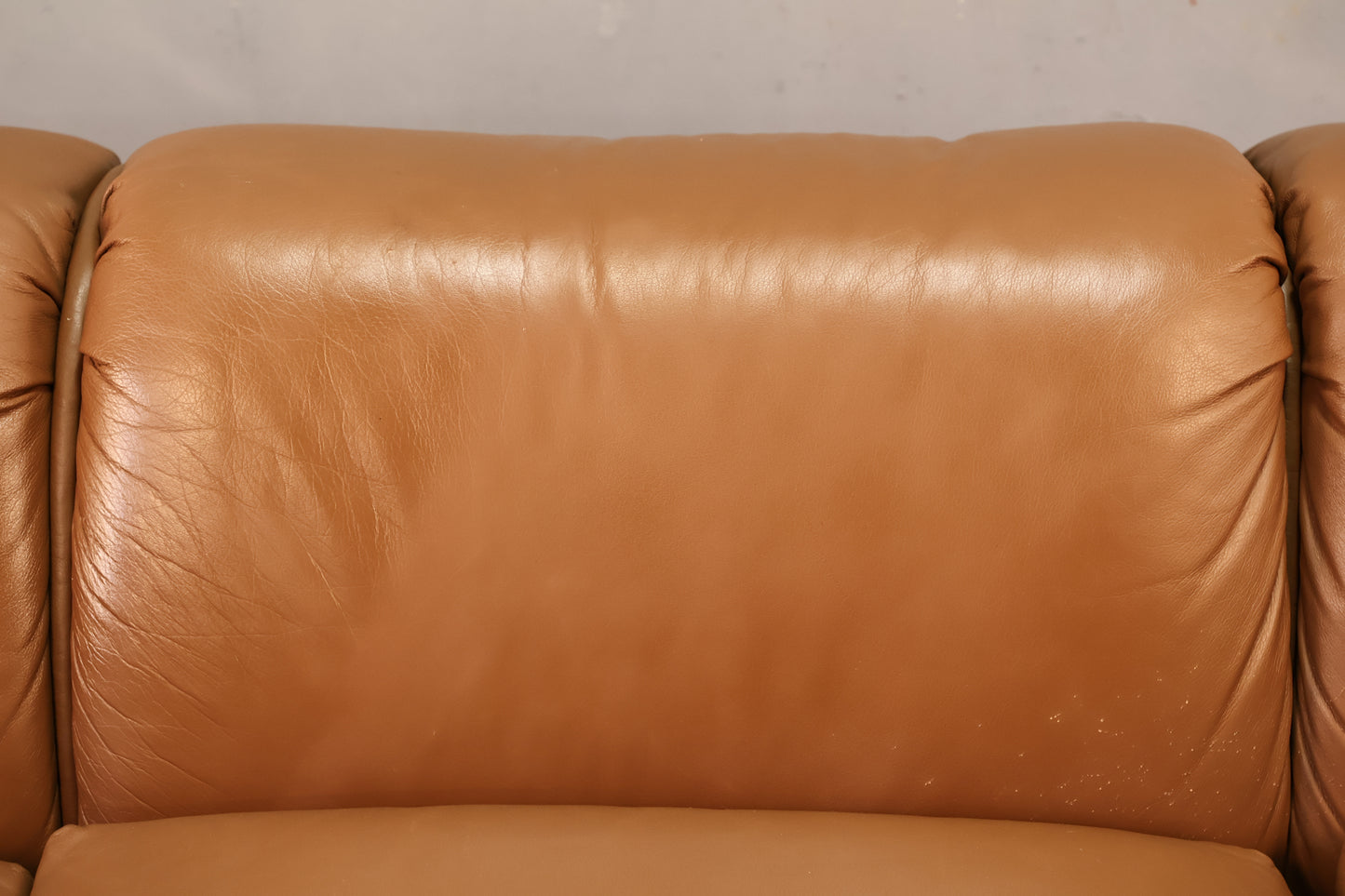 Mocha Leather Sofa - ONLINE ONLY