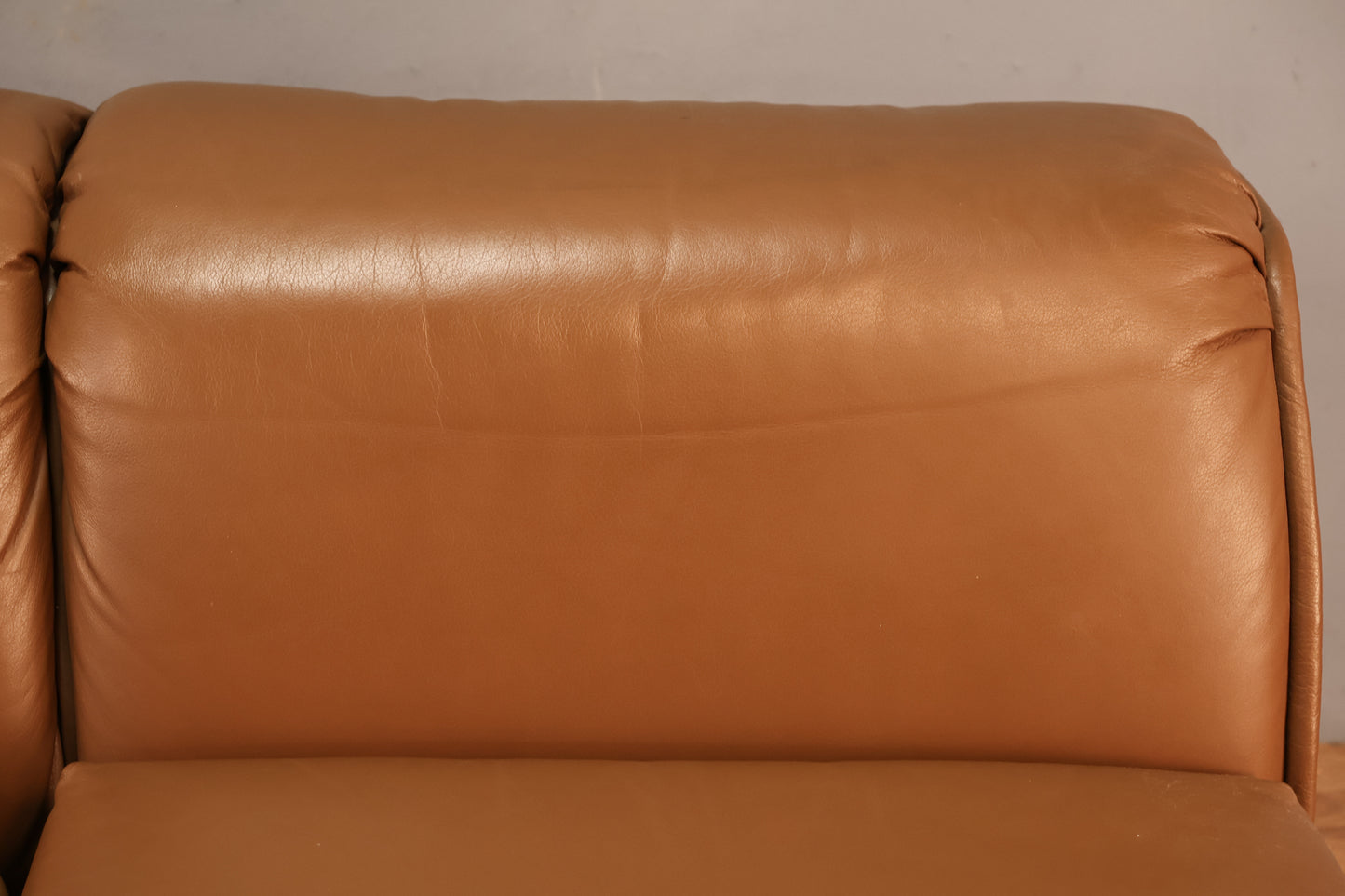 Mocha Leather Loveseat - ONLINE ONLY