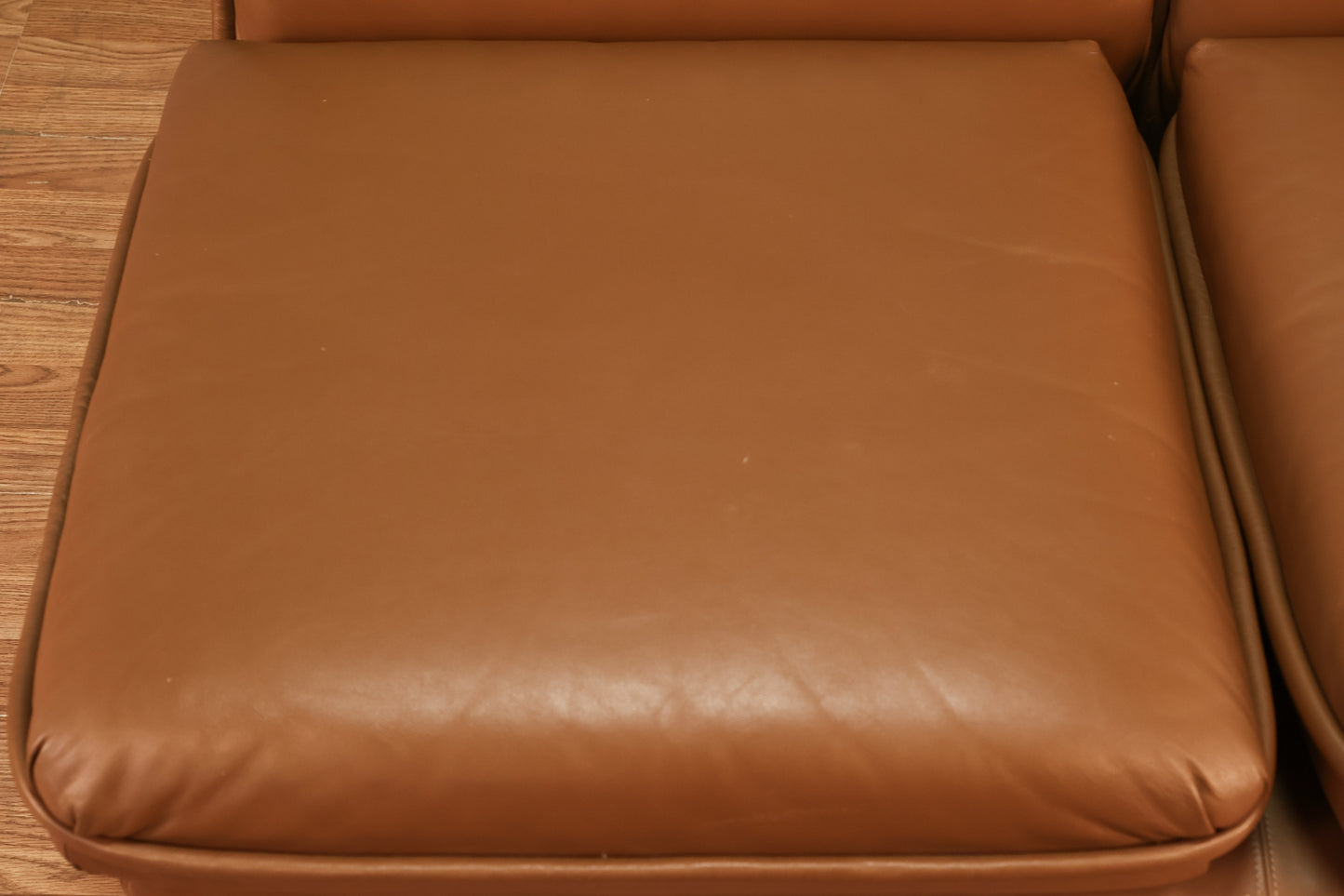 Mocha Leather Loveseat - ONLINE ONLY
