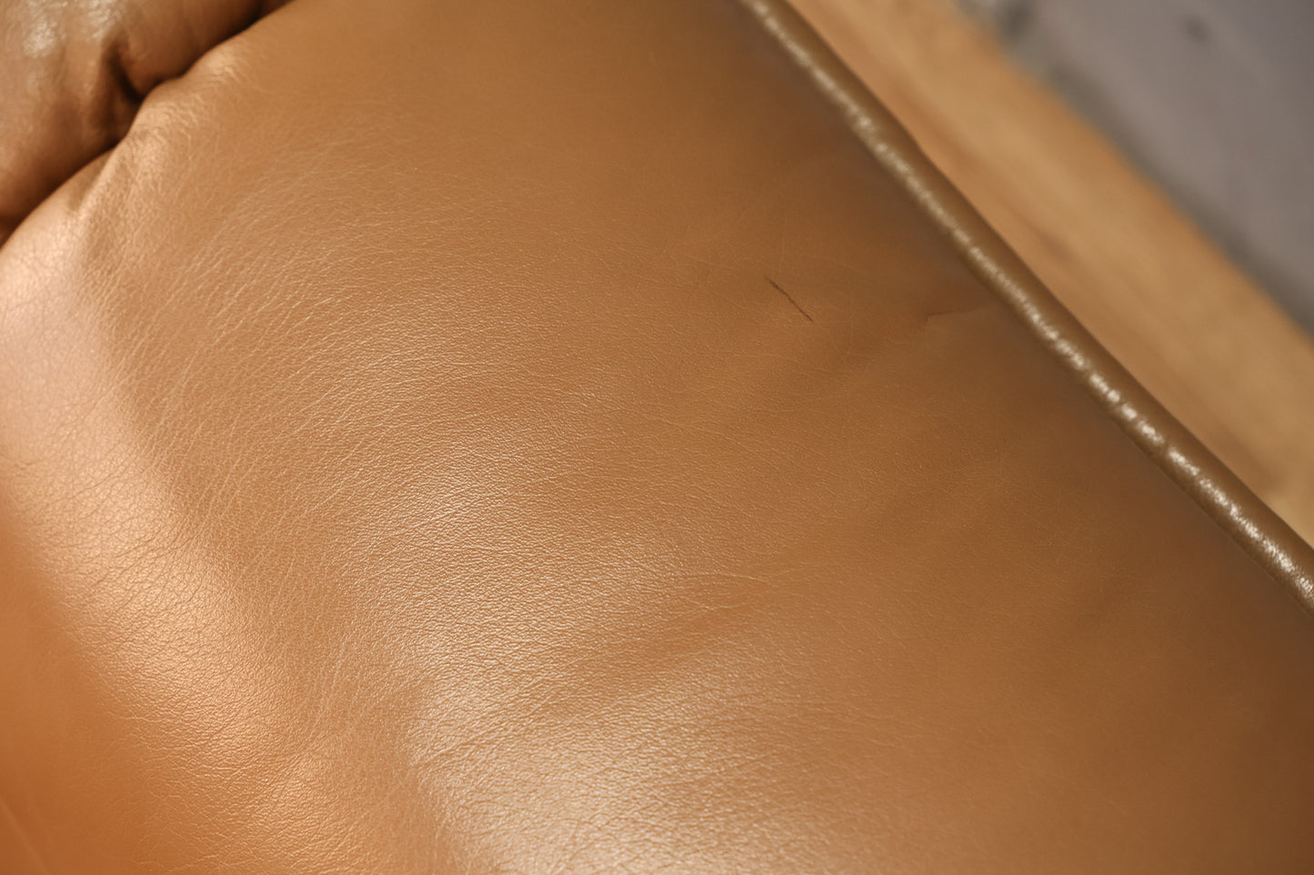 Mocha Leather Loveseat - ONLINE ONLY