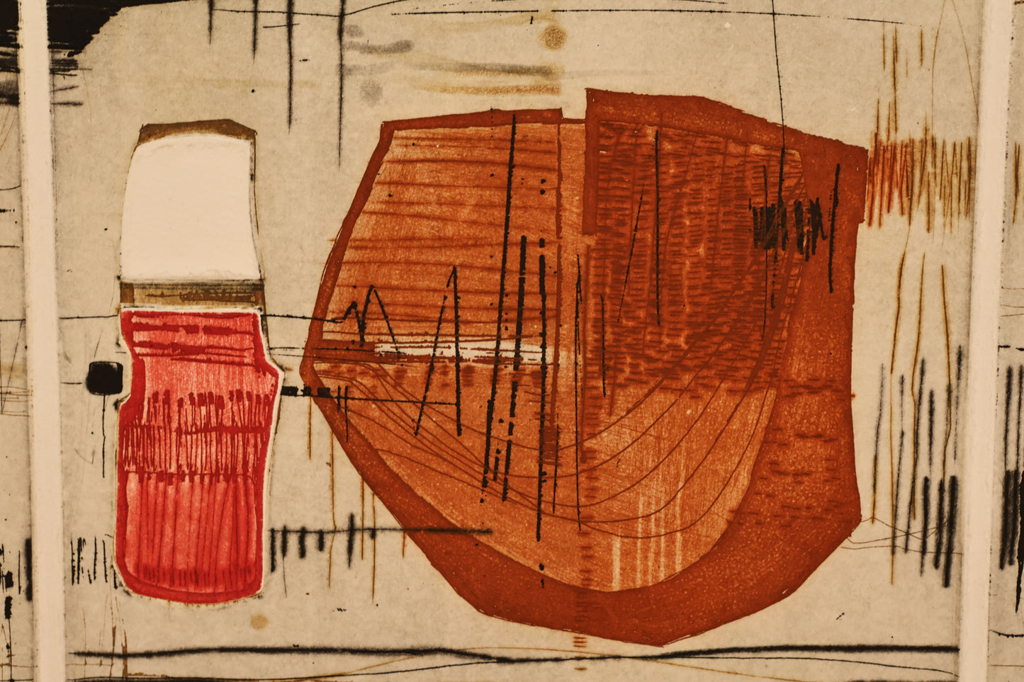 Large 1970s "Lounge" Etching
